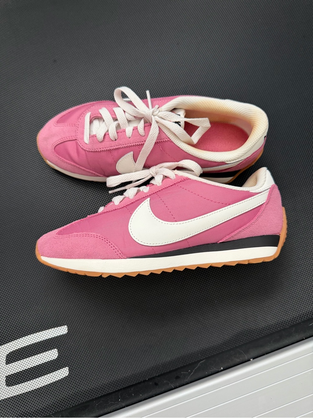 Nike Women's Pink and Cream Retro Runner Sneakers - Picture 6 of 6